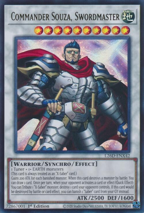 Commander Souza, Swordmaster [L26D-ENX42] Ultra Rare