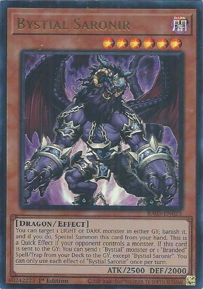 Bystial Saronir (Ultra Rare) [RA05-EN023] Ultra Rare