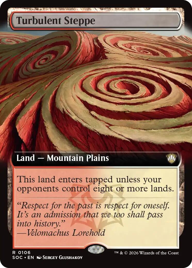 Turbulent Steppe (Extended Art) [Secrets of Strixhaven Commander]