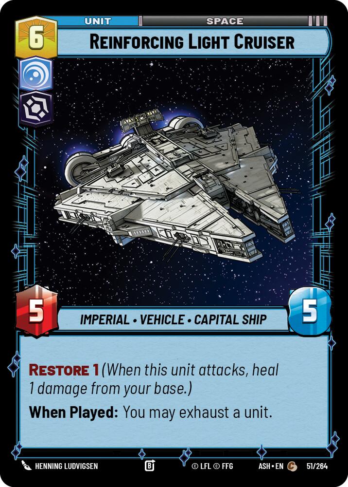 Reinforcing Light Cruiser (51/264) (51/264) [Ashes of the Empire]