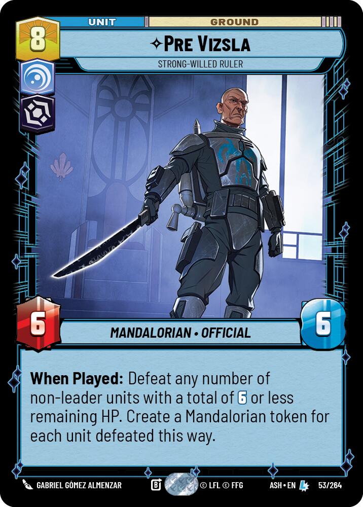 Pre Vizsla - Strong-Willed Ruler (53/264) (53/264) [Ashes of the Empire]