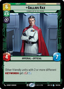 Gallius Rax - Counselor to the Empire (100/264) (100/264) [Ashes of the Empire]