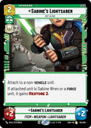 Sabine's Lightsaber - Not Alone (114/264) (114/264) [Ashes of the Empire]