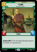 Lang - Arrogant Mercenary (123/264) (123/264) [Ashes of the Empire]