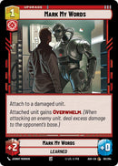 Mark My Words (181/264) (181/264) [Ashes of the Empire]