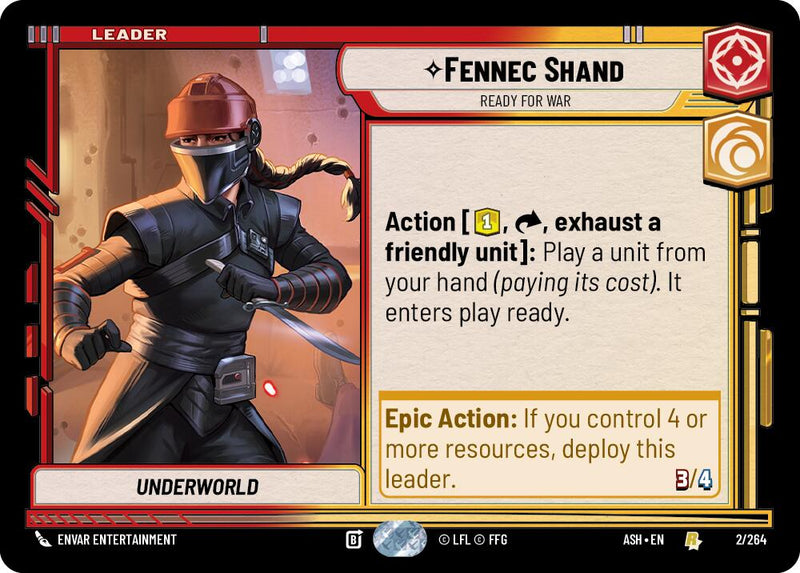 Fennec Shand - Ready for War (2/264) (2/264) [Ashes of the Empire]