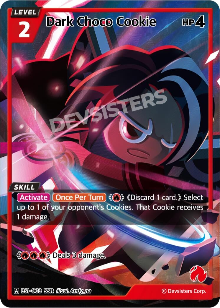 Image for Dark Choco Cookie (SSR) (BS1-003) [Brave Beginning] - CookieRun: Braverse TCG