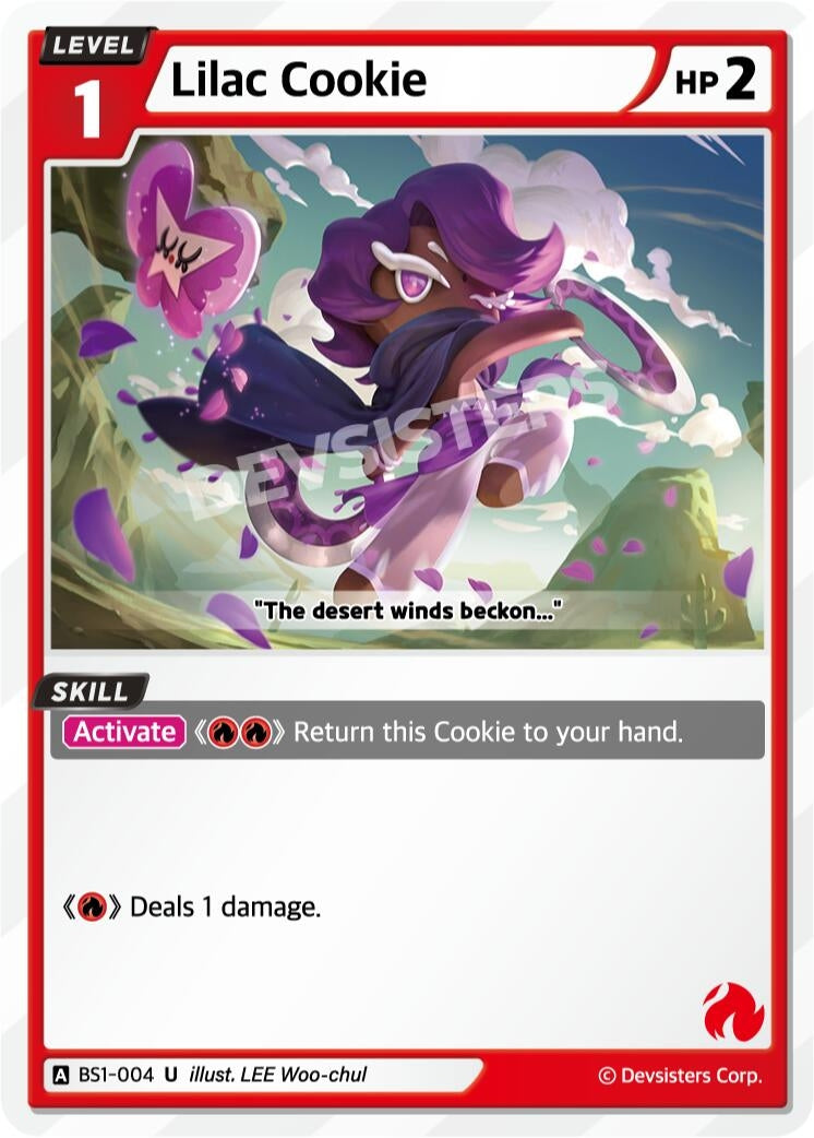 Image for Lilac Cookie (BS1-004) [Brave Beginning] - CookieRun: Braverse TCG