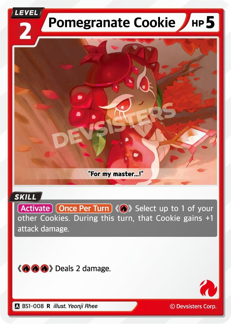 Image for Pomegranate Cookie (BS1-008) [Brave Beginning] - CookieRun: Braverse TCG