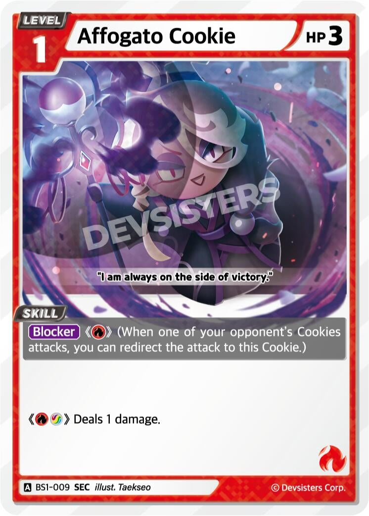 Image for Affogato Cookie (SEC) (BS1-009) [Brave Beginning] - CookieRun: Braverse TCG