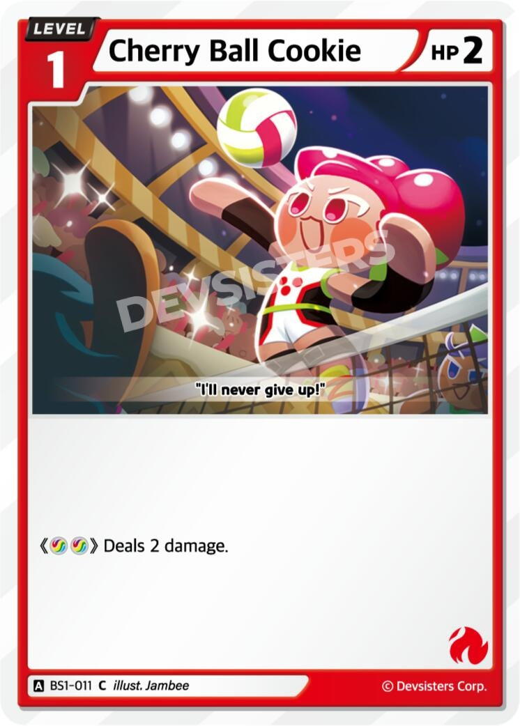 Image for Cherry Ball Cookie (BS1-011) [Brave Beginning] - CookieRun: Braverse TCG
