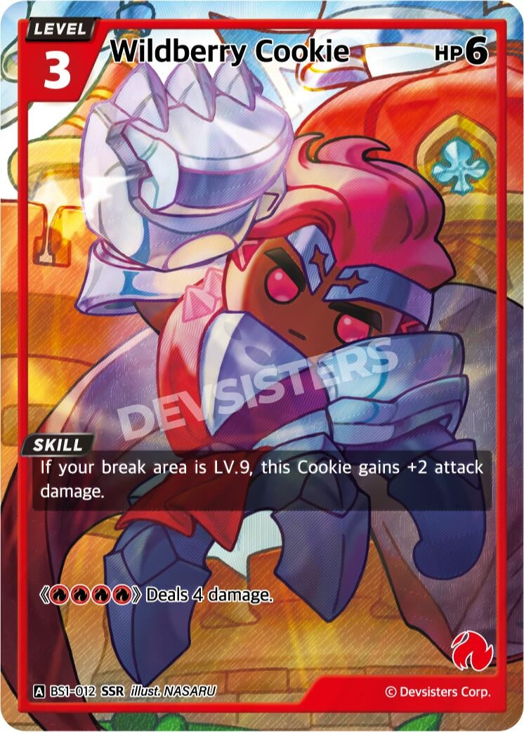 Image for Wildberry Cookie (SSR) (BS1-012) [Brave Beginning] - CookieRun: Braverse TCG
