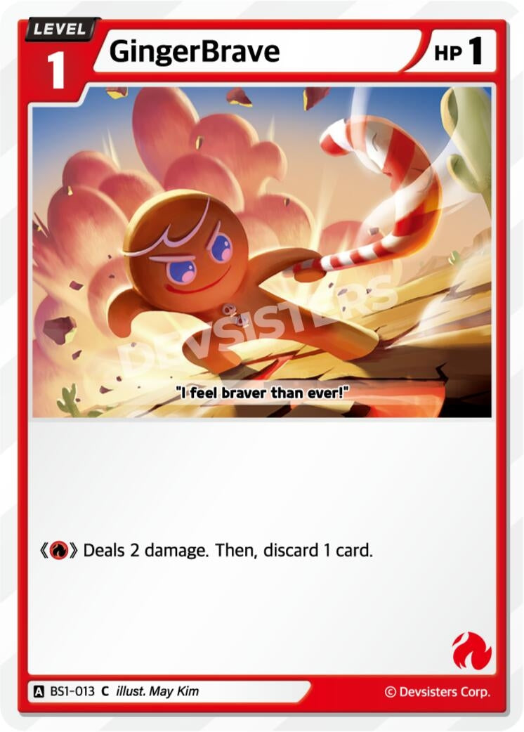 Image for GingerBrave (013) (BS1-013) [Brave Beginning] - CookieRun: Braverse TCG