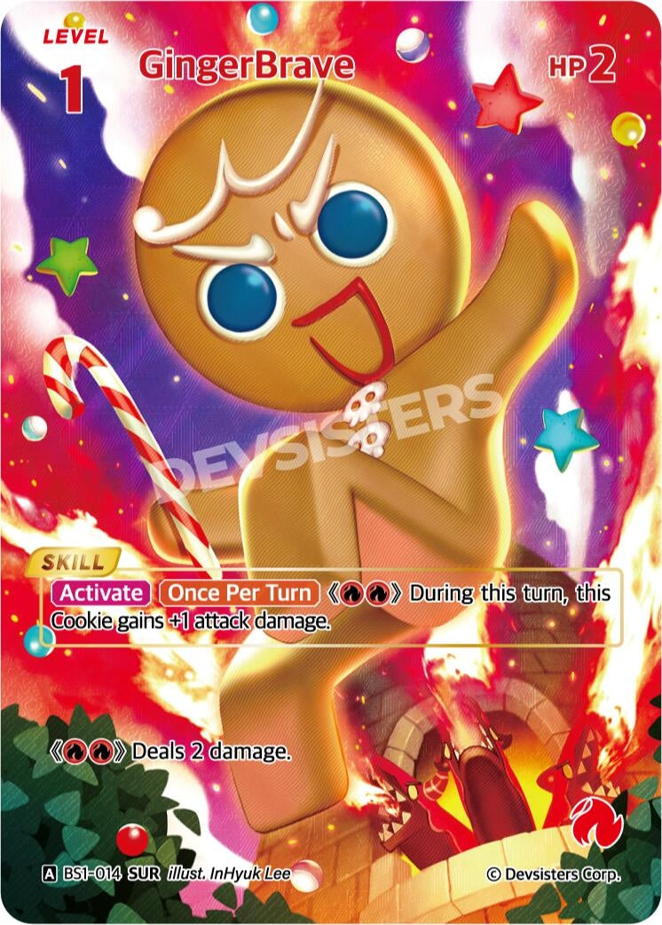 Image for GingerBrave (014) (SUR) (BS1-014) [Brave Beginning] - CookieRun: Braverse TCG