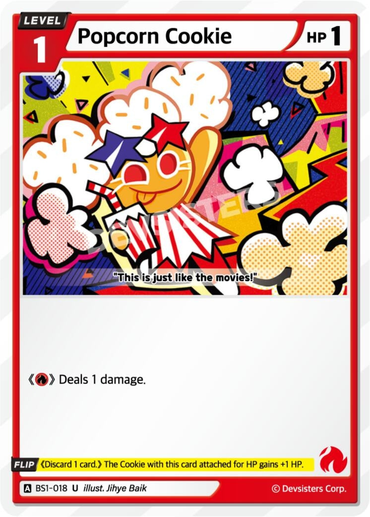 Image for Popcorn Cookie (BS1-018) [Brave Beginning] - CookieRun: Braverse TCG