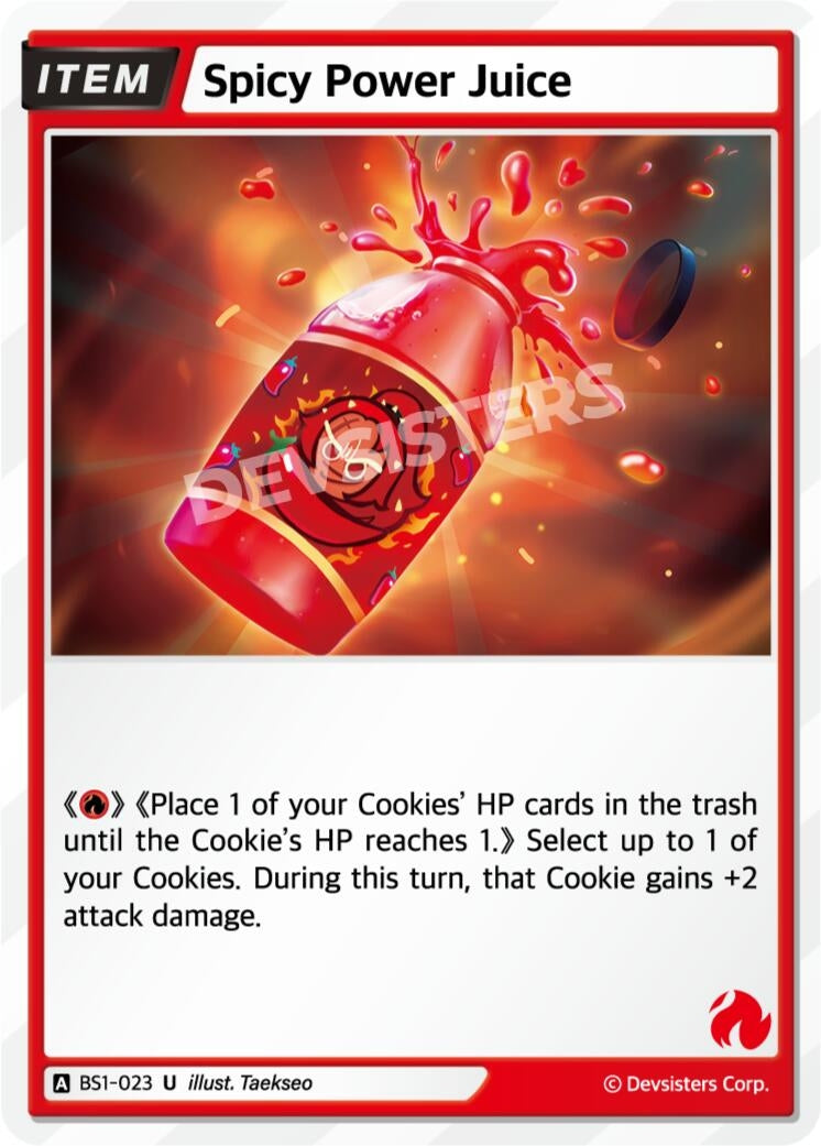 Image for Spicy Power Juice (BS1-023) [Brave Beginning] - CookieRun: Braverse TCG