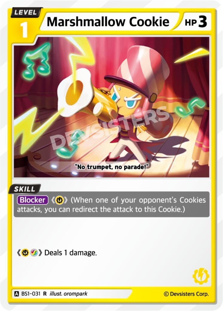Image for Marshmallow Cookie (BS1-031) [Brave Beginning] - CookieRun: Braverse TCG
