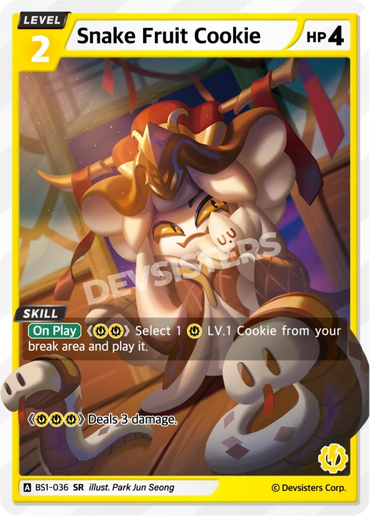 Image for Snake Fruit Cookie (BS1-036) [Brave Beginning] - CookieRun: Braverse TCG
