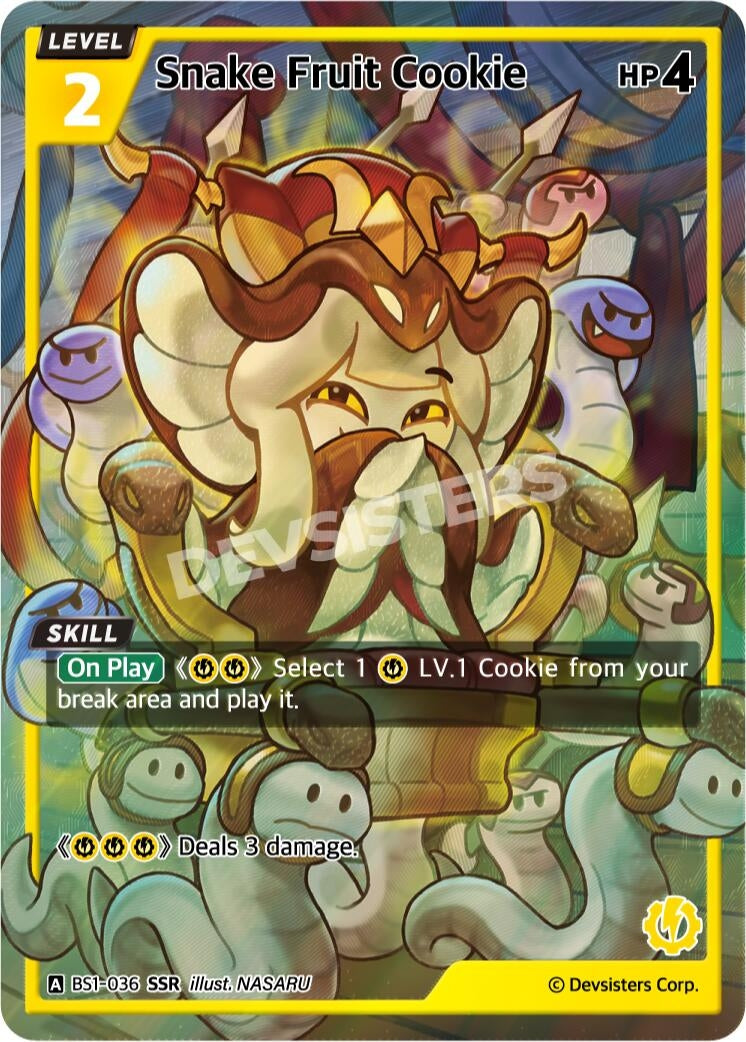 Image for Snake Fruit Cookie (SSR) (BS1-036) [Brave Beginning] - CookieRun: Braverse TCG