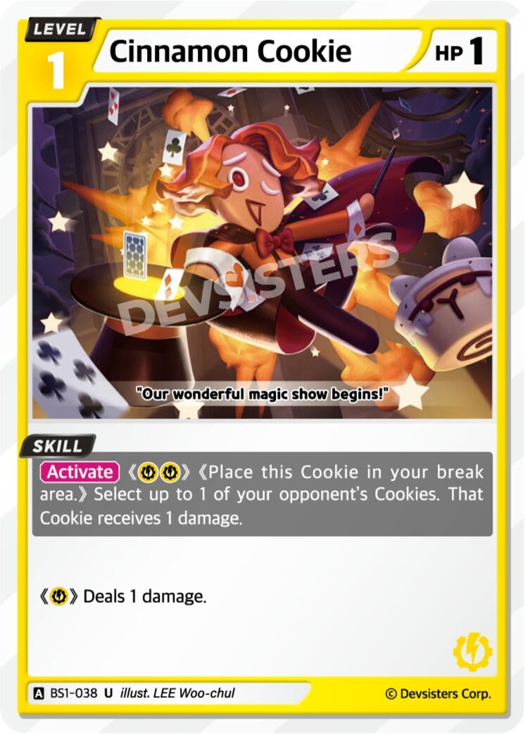 Image for Cinnamon Cookie (BS1-038) [Brave Beginning] - CookieRun: Braverse TCG