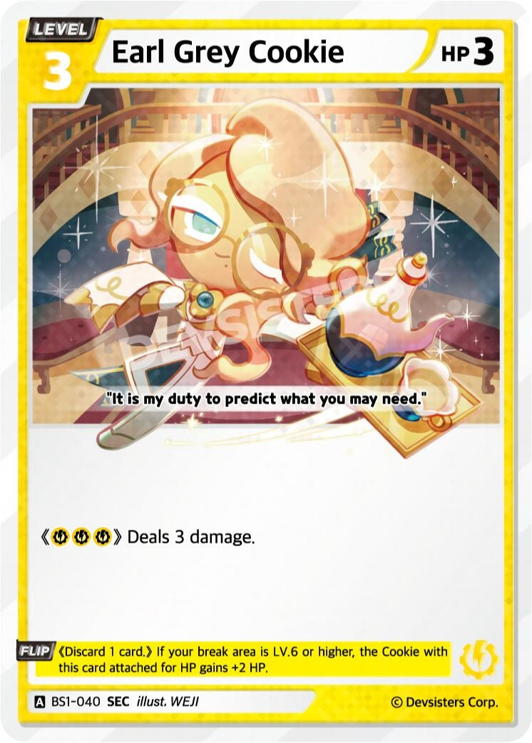 Image for Earl Grey Cookie (SEC) (BS1-040) [Brave Beginning] - CookieRun: Braverse TCG