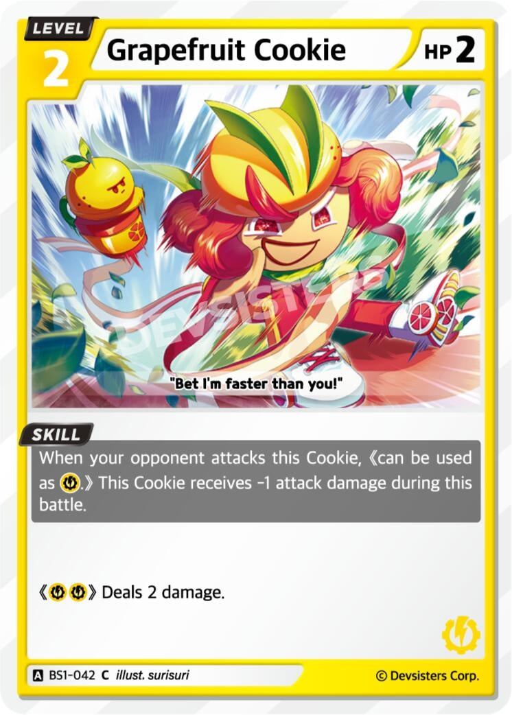 Image for Grapefruit Cookie (BS1-042) [Brave Beginning] - CookieRun: Braverse TCG