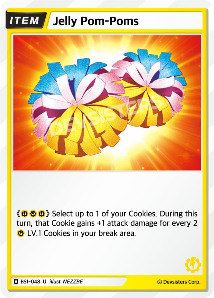 Image for Jelly Pom-Poms (BS1-048) [Brave Beginning] - CookieRun: Braverse TCG