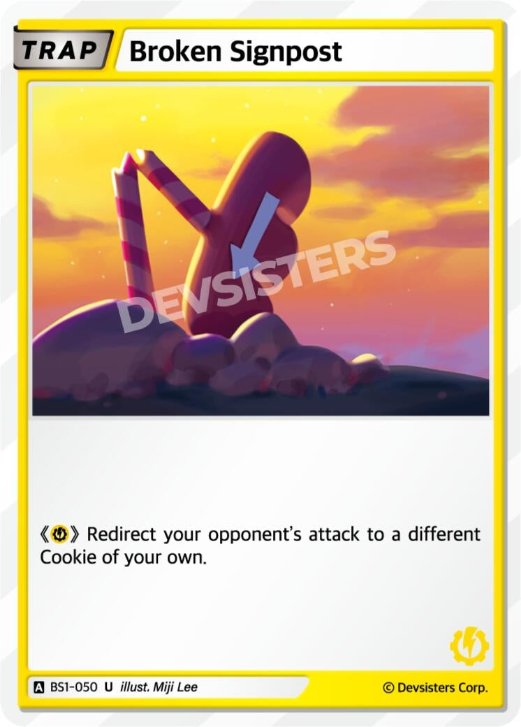 Image for Broken Signpost (BS1-050) [Brave Beginning] - CookieRun: Braverse TCG