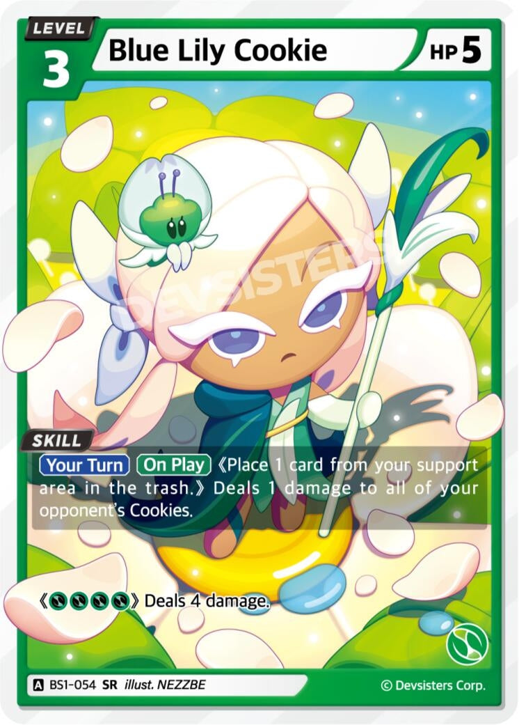 Image for Blue Lily Cookie (BS1-054) [Brave Beginning] - CookieRun: Braverse TCG