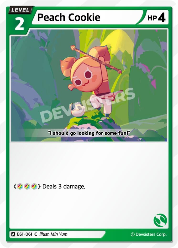 Image for Peach Cookie (BS1-061) [Brave Beginning] - CookieRun: Braverse TCG