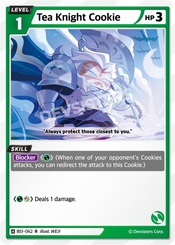 Image for Tea Knight Cookie (BS1-062) [Brave Beginning] - CookieRun: Braverse TCG