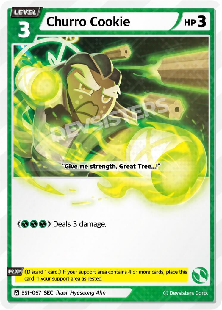 Image for Churro Cookie (SEC) (BS1-067) [Brave Beginning] - CookieRun: Braverse TCG