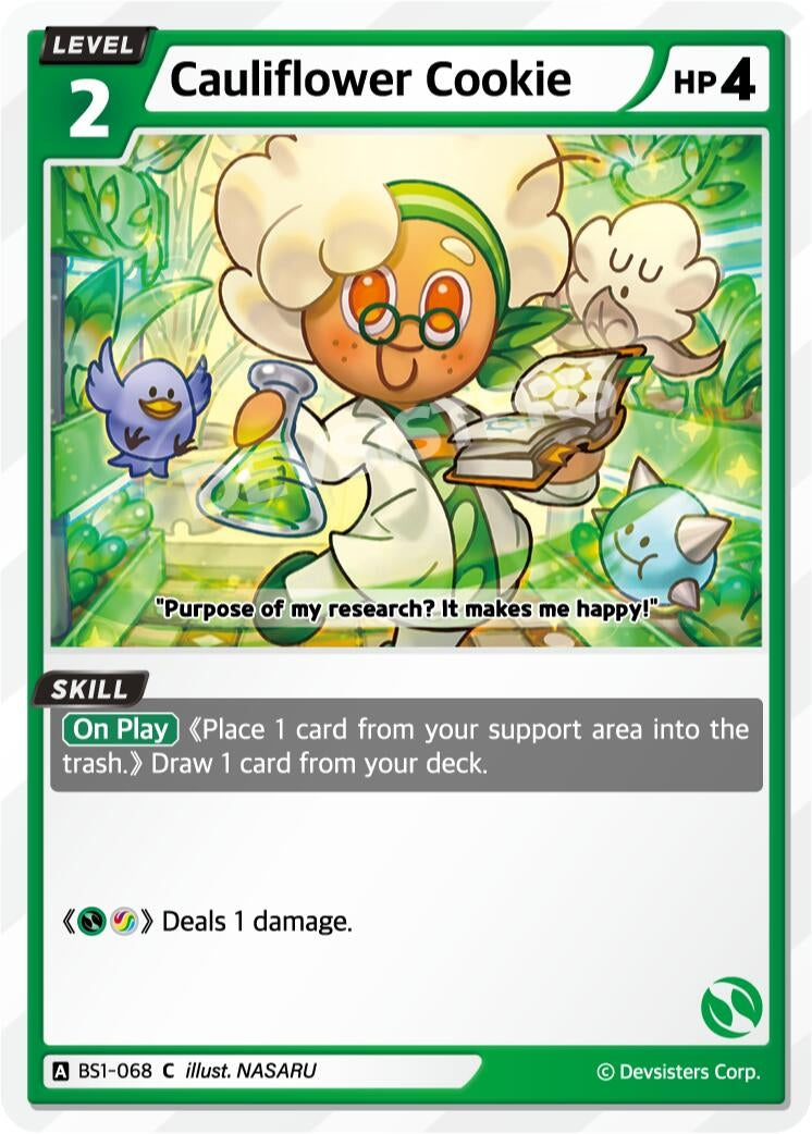 Image for Cauliflower Cookie (BS1-068) [Brave Beginning] - CookieRun: Braverse TCG