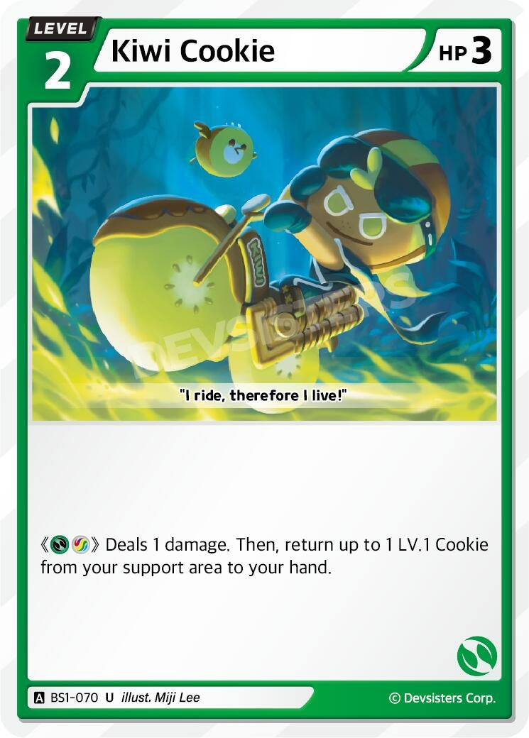 Image for Kiwi Cookie (U) (BS1-070) [Brave Beginning] - CookieRun: Braverse TCG
