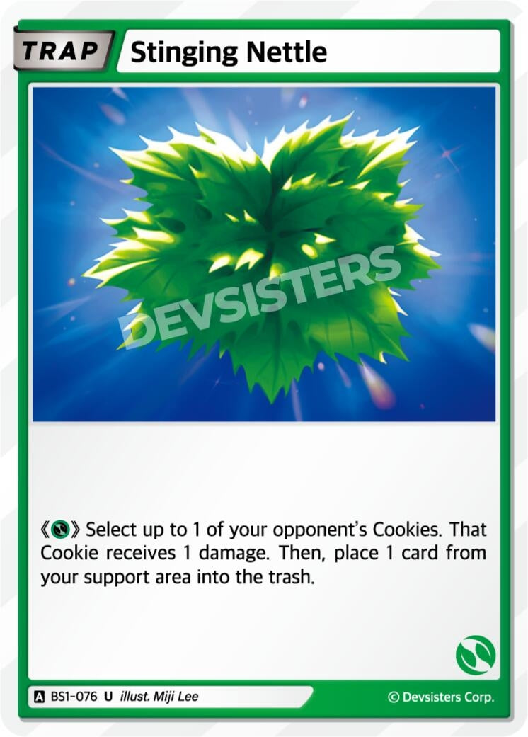 Image for Stinging Nettle (BS1-076) [Brave Beginning] - CookieRun: Braverse TCG