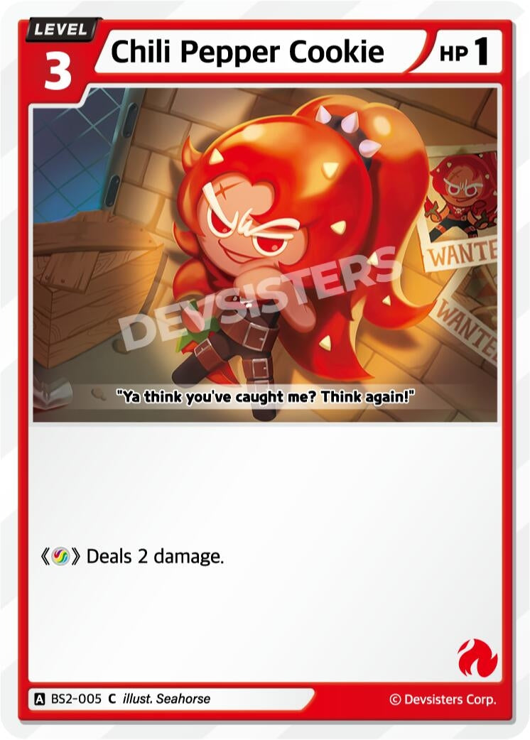Image for Chili Pepper Cookie (BS2-005) [Brave Beginning] - CookieRun: Braverse TCG