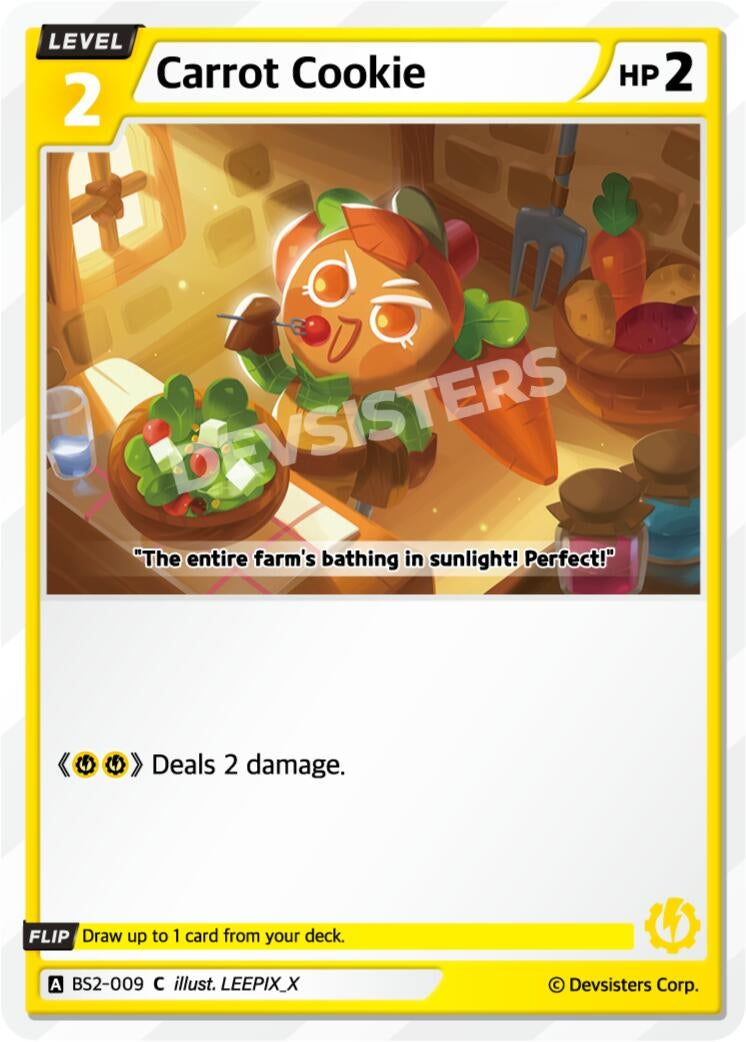 Image for Carrot Cookie (BS2-009) [Brave Beginning] - CookieRun: Braverse TCG