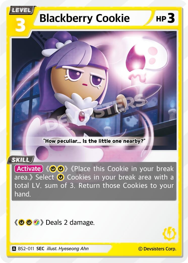 Image for Blackberry Cookie (SEC) (BS2-011) [Brave Beginning] - CookieRun: Braverse TCG