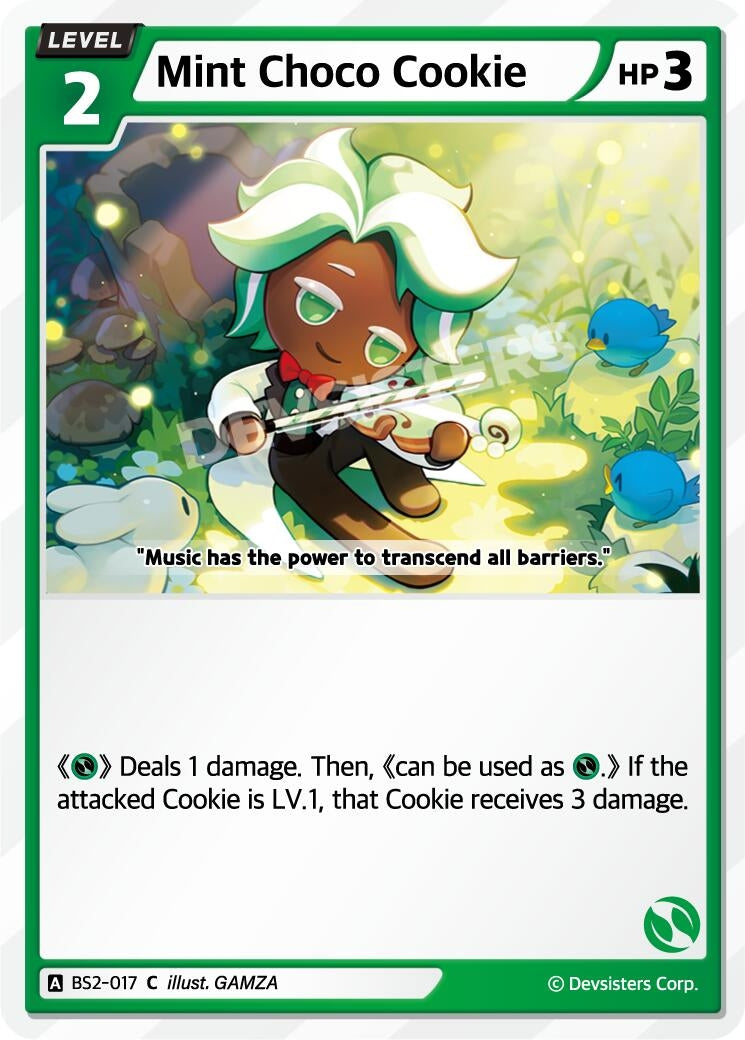 Image for Mint Choco Cookie (BS2-017) [Brave Beginning] - CookieRun: Braverse TCG