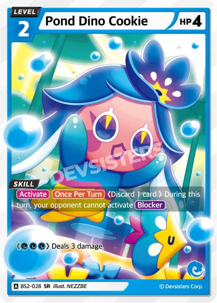 Image for Pond Dino Cookie (BS2-028) [Brave Beginning] - CookieRun: Braverse TCG