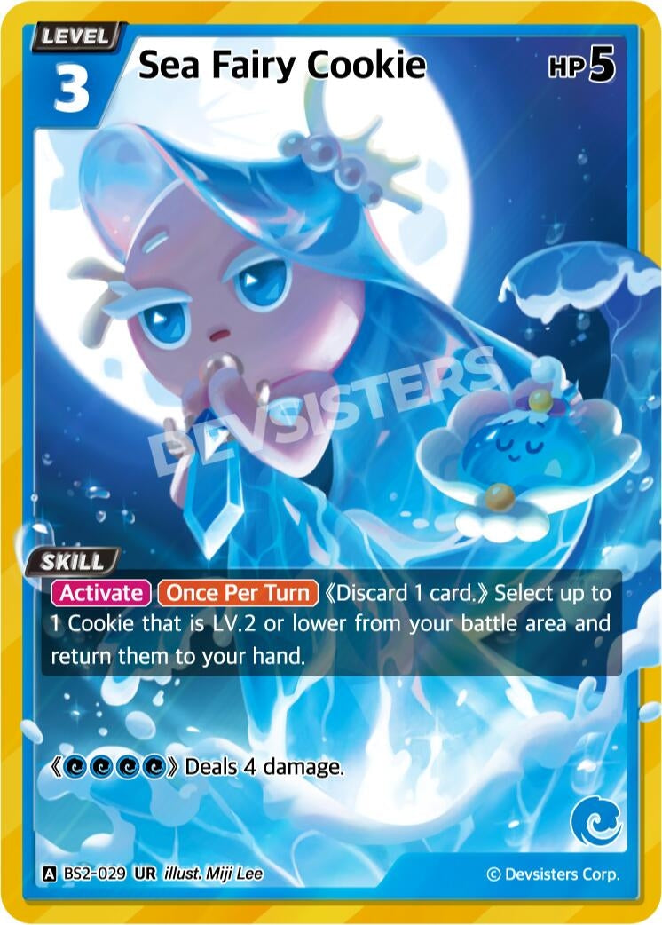 Image for Sea Fairy Cookie (BS2-029) [Brave Beginning] - CookieRun: Braverse TCG