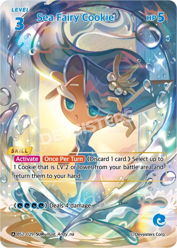 Image for Sea Fairy Cookie (SUR) (BS2-029) [Brave Beginning] - CookieRun: Braverse TCG