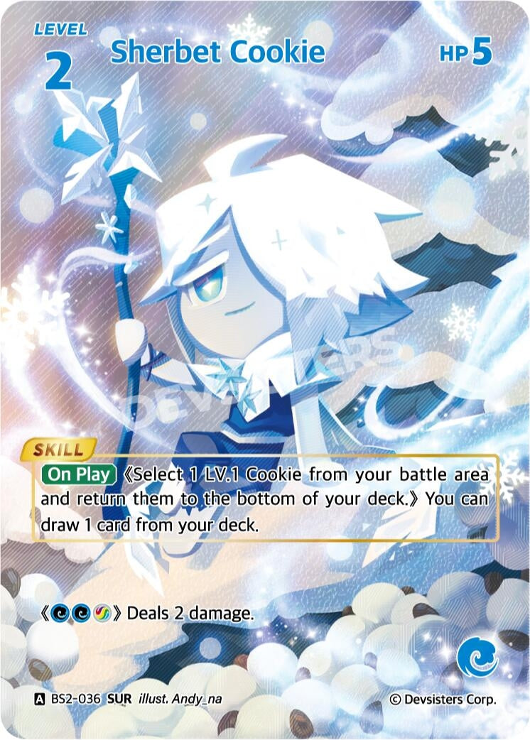 Image for Sherbet Cookie (SUR) (BS2-036) [Brave Beginning] - CookieRun: Braverse TCG