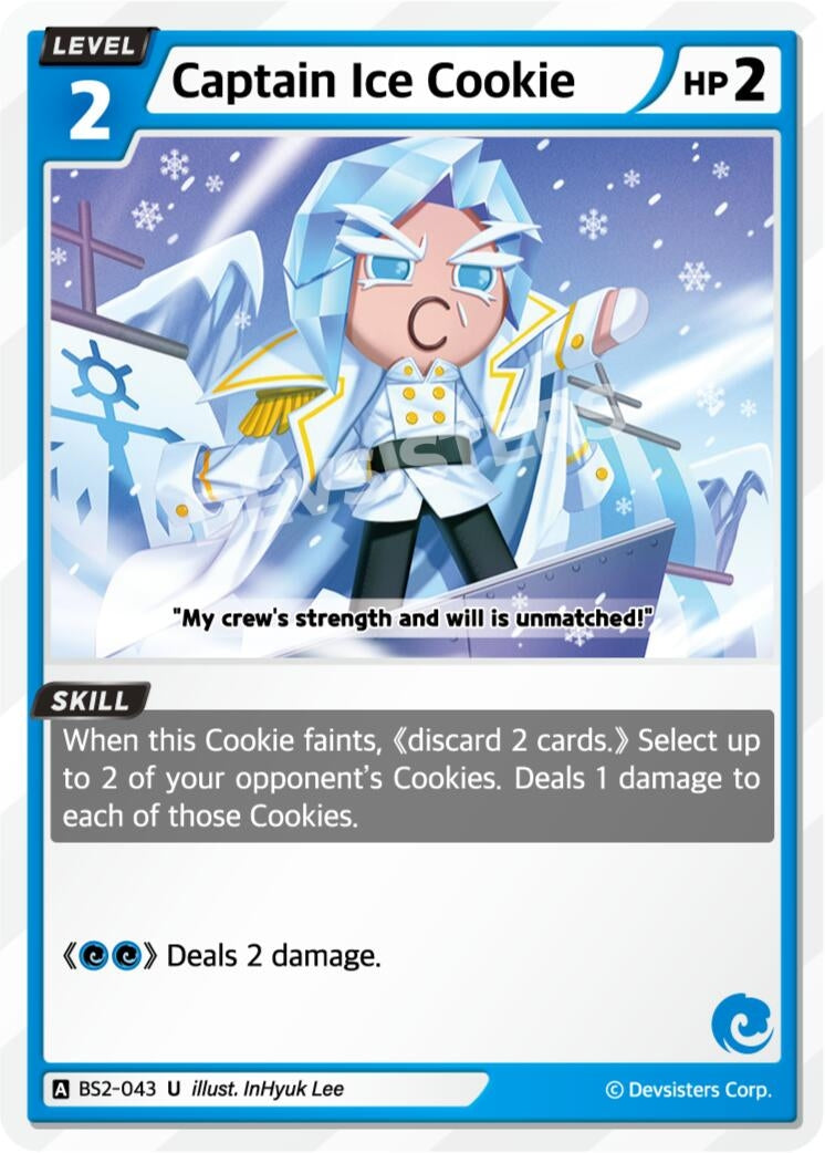 Image for Captain IceCookie (BS2-043) [Brave Beginning] - CookieRun: Braverse TCG