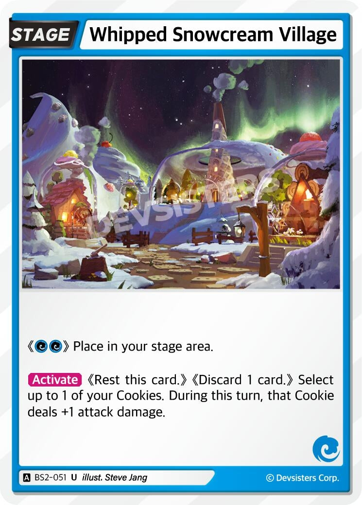 Image for Whipped Snowcream Village (BS2-051) [Brave Beginning] - CookieRun: Braverse TCG