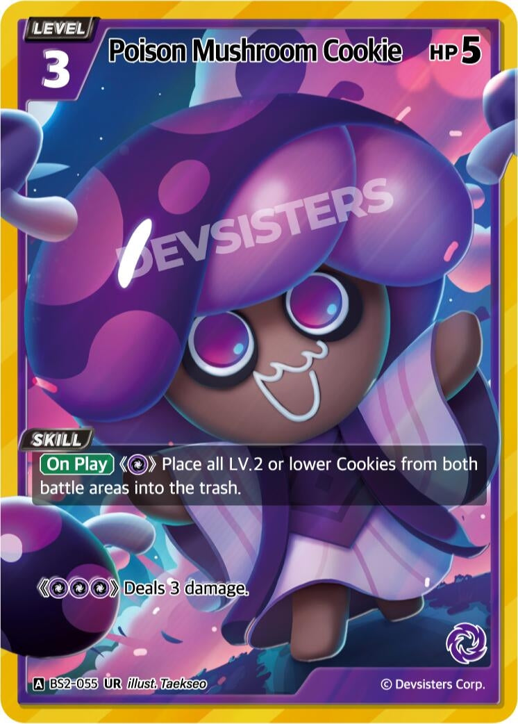 Image for Poison Mushroom Cookie (055) (BS2-055) [Brave Beginning] - CookieRun: Braverse TCG