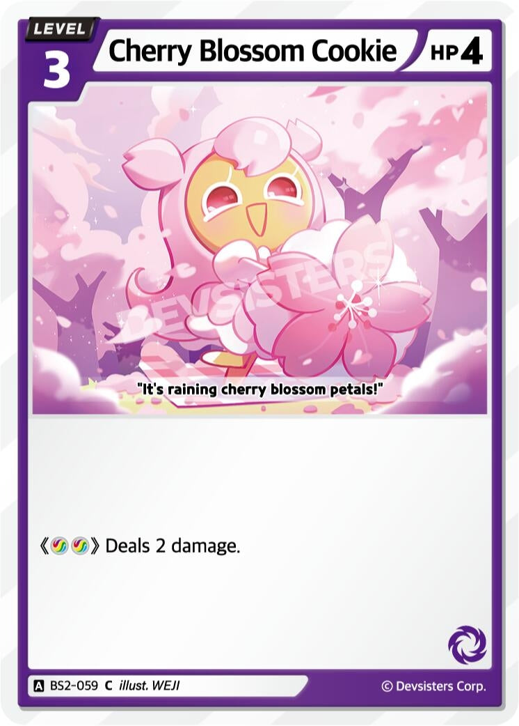 Image for Cherry Blossom Cookie (BS2-059) [Brave Beginning] - CookieRun: Braverse TCG