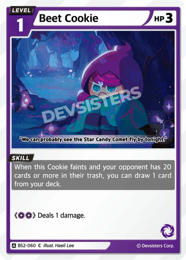 Image for Beet Cookie (BS2-060) [Brave Beginning] - CookieRun: Braverse TCG