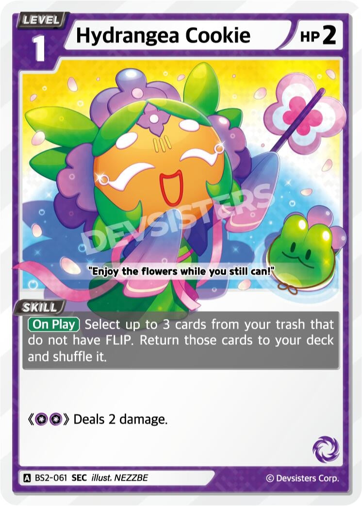 Image for Hydrangea Cookie (SEC) (BS2-061) [Brave Beginning] - CookieRun: Braverse TCG