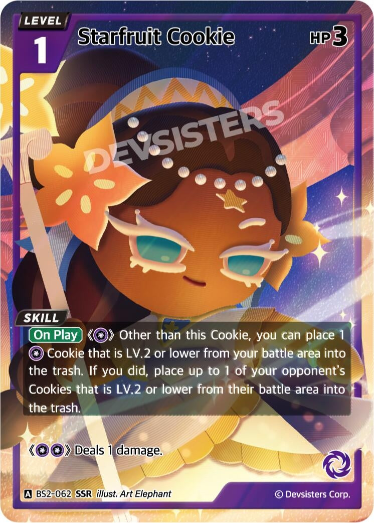 Image for Starfruit Cookie (SSR) (BS2-062) [Brave Beginning] - CookieRun: Braverse TCG